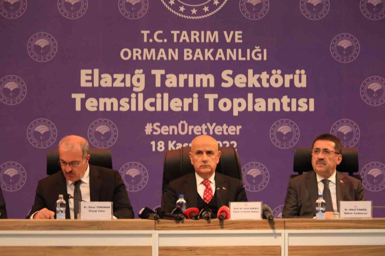 Tarım ve Orman Bakanı Kirişci: “Yeni dönemde her isteyen, istediği yere istediğini ekemeyecek dikemeyecek"
