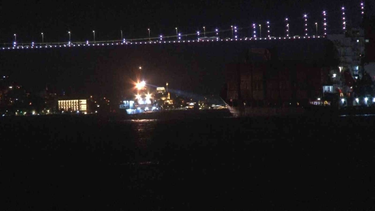 İstanbul Boğaz’ında gemi arızası