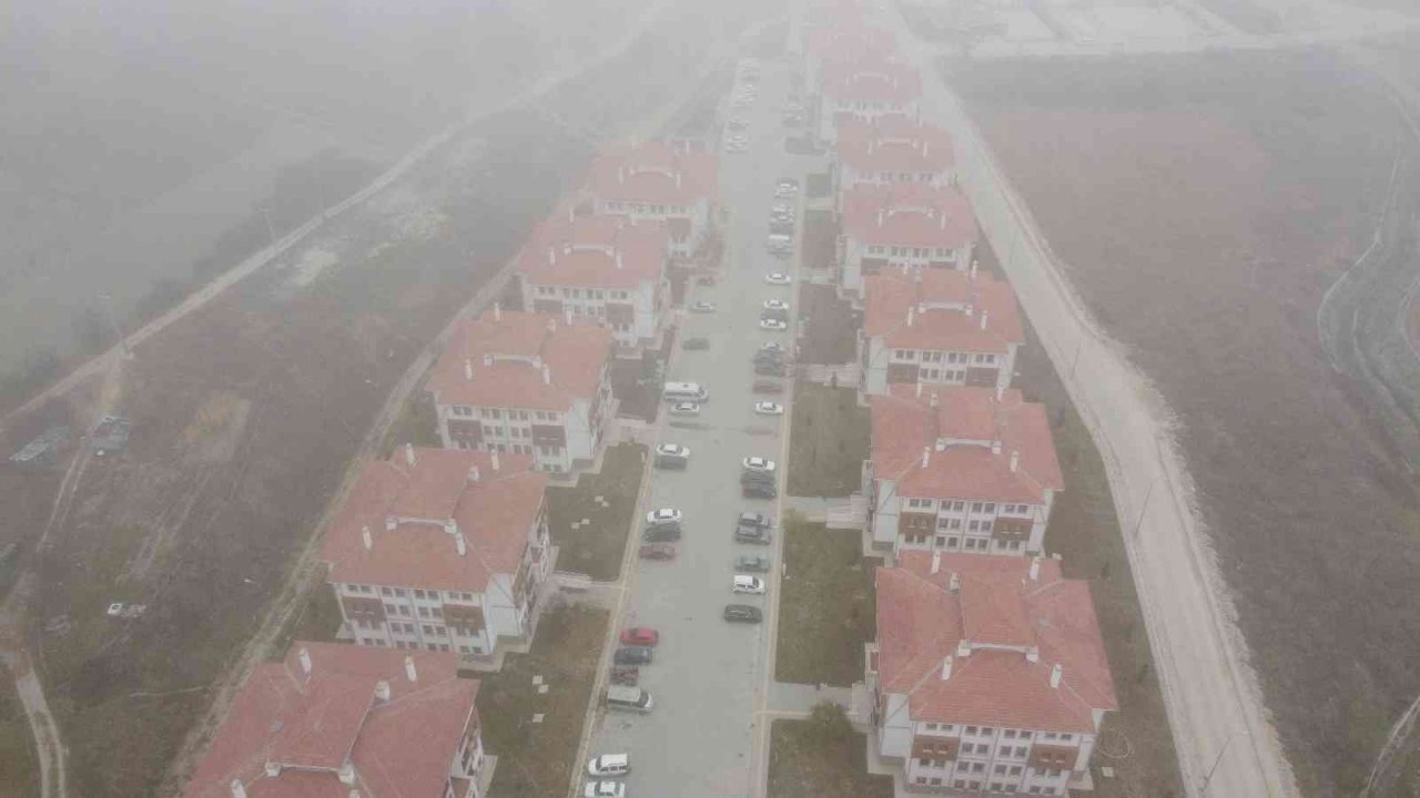 Sisle kaplanan Mudurnu havadan görüntülendi