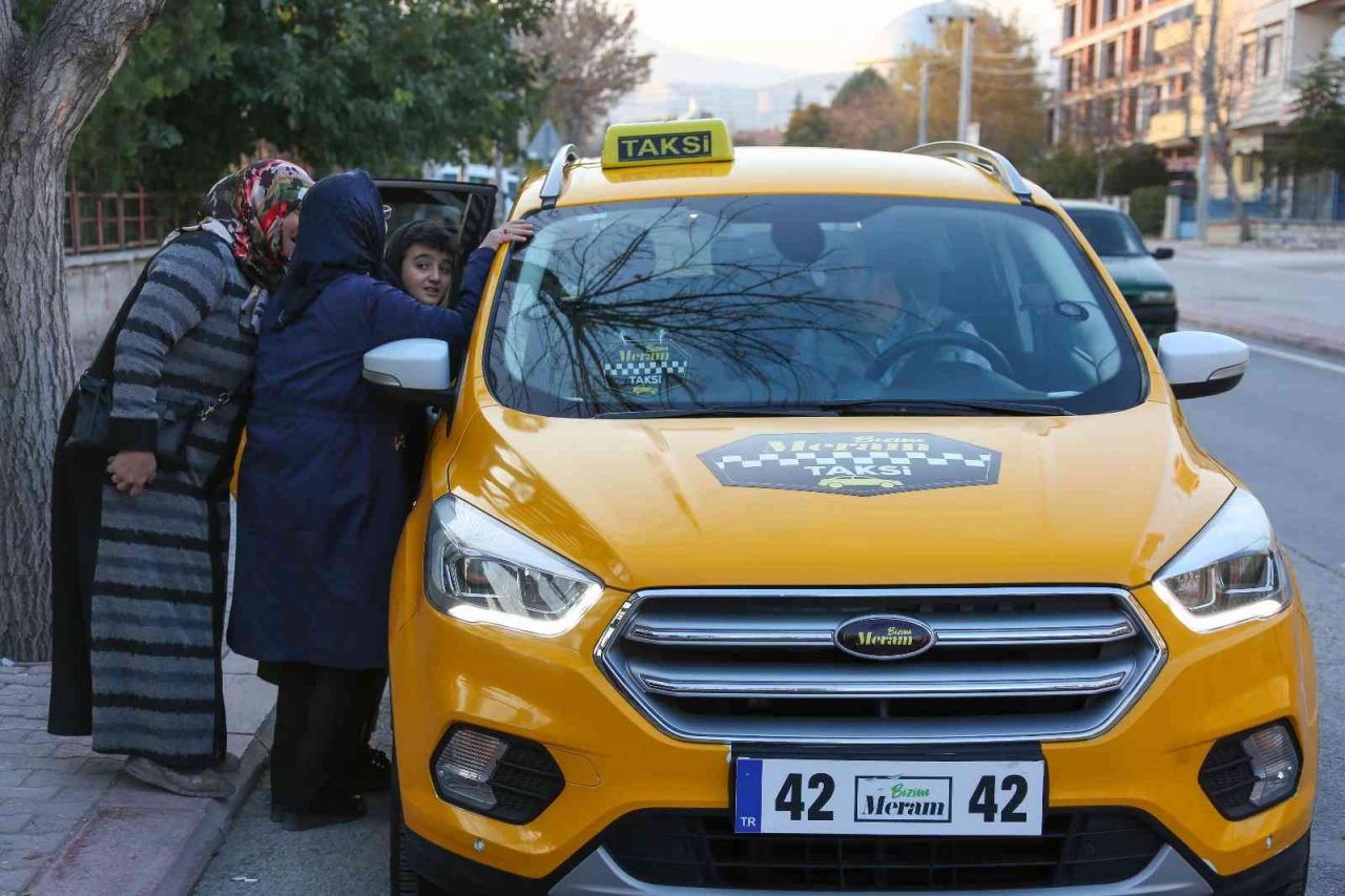Bizim Meram Taksi’nin direksiyonuna Başkan Altay geçti