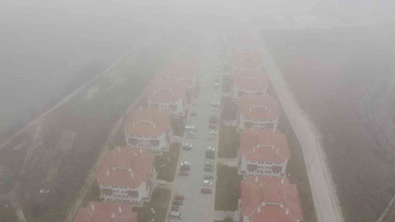 Sisle kaplanan Mudurnu havadan görüntülendi