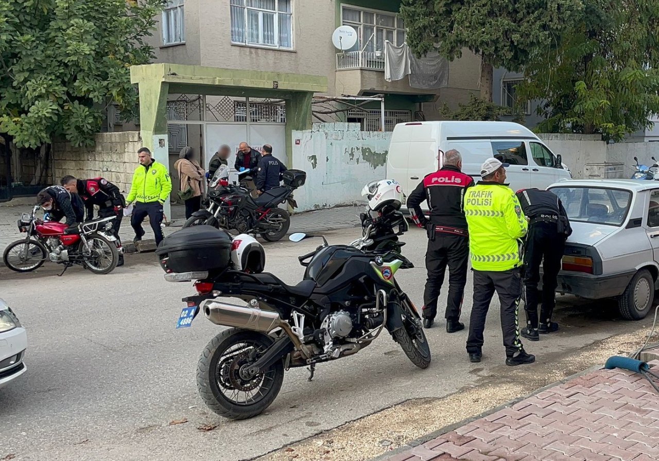 Adıyaman’da şase numarası silinmiş motosiklet yakalandı