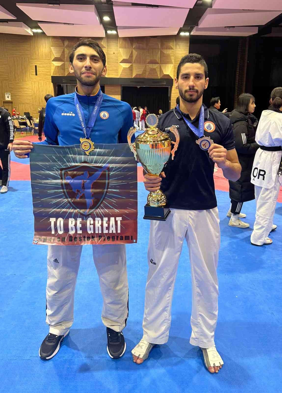 Emircan Turan, Bosna’da tekvandoda altın madalya kazandı