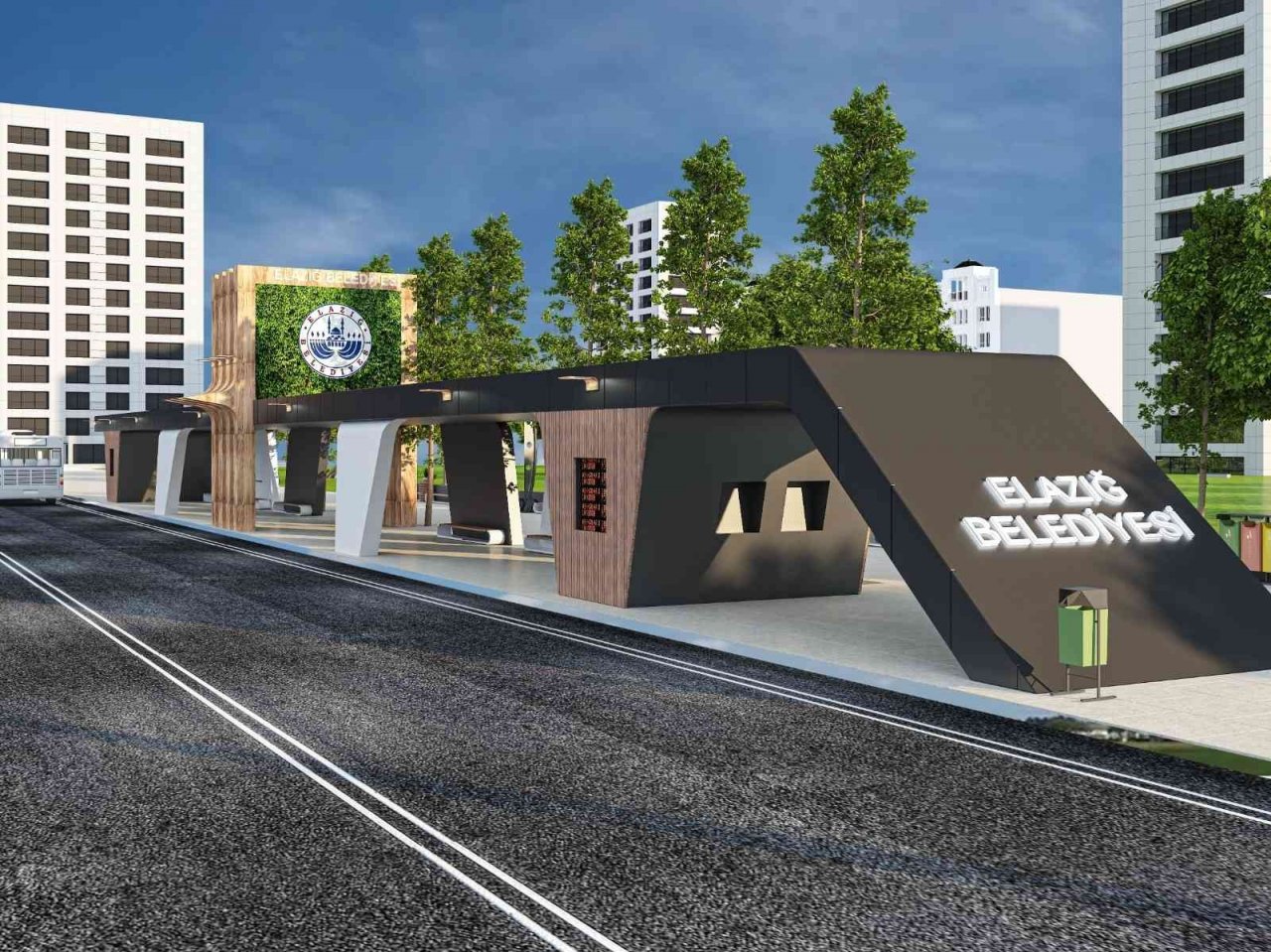 Elazığ’da yolcu dostu otobüs durakları hizmete geçiyor