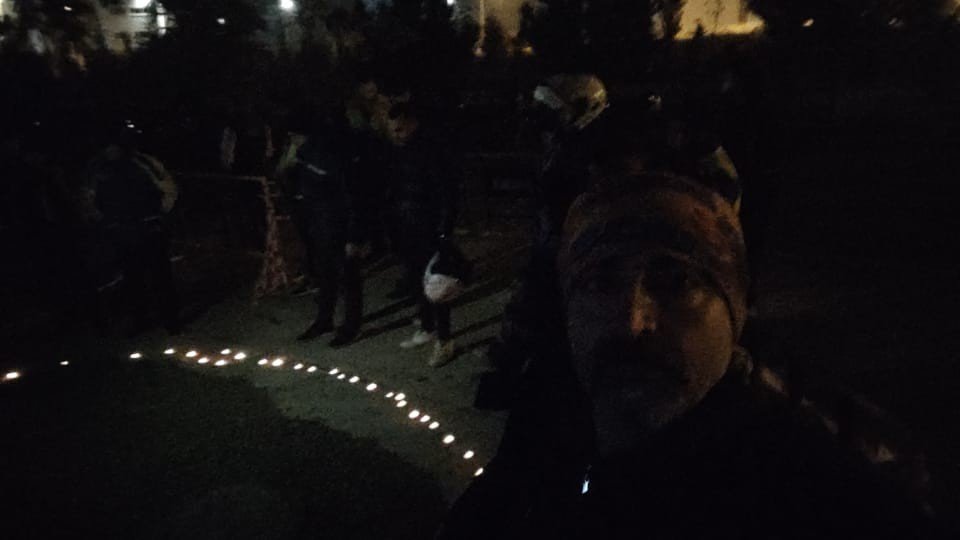 Moto kuryeler kaza kurbanı Berker için korna çaldı