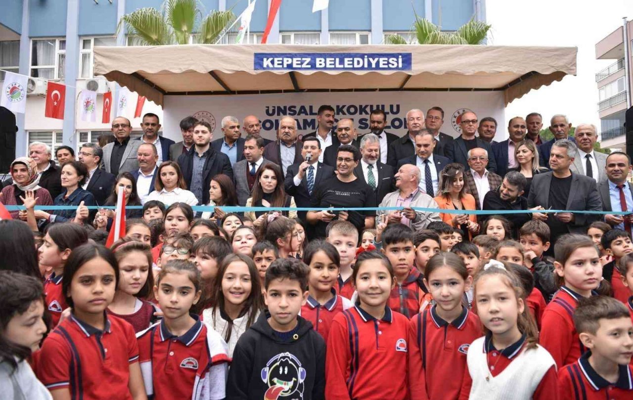 Kepez’den Ünsal İlkokulu’na ‘Çok Amaçlı Salon’