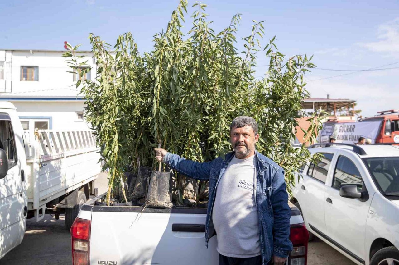 Mersin Büyükşehir Belediyesinden üreticiye fidan desteği sürüyor
