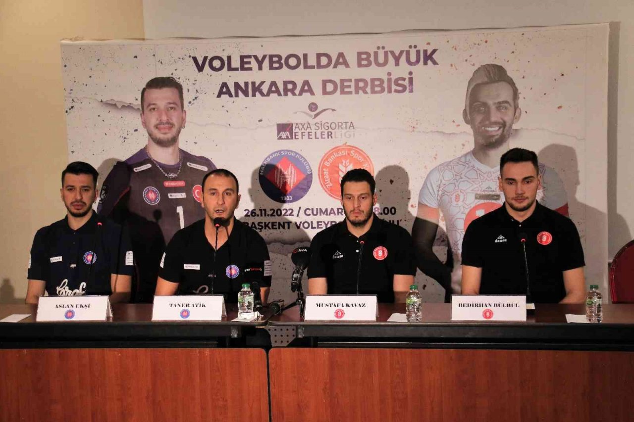 Erkekler Voleybol Ligi’nde başkent derbisi öncesi buluşma