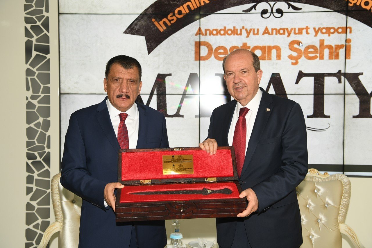 KKTC Cumhurbaşkanı Ersin Tatar’a Malatya’da sıcak karşılama