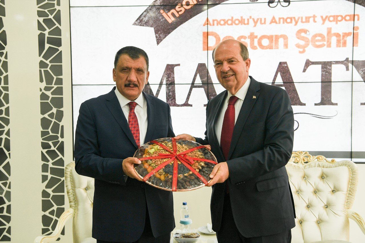 KKTC Cumhurbaşkanı Ersin Tatar’a Malatya’da sıcak karşılama
