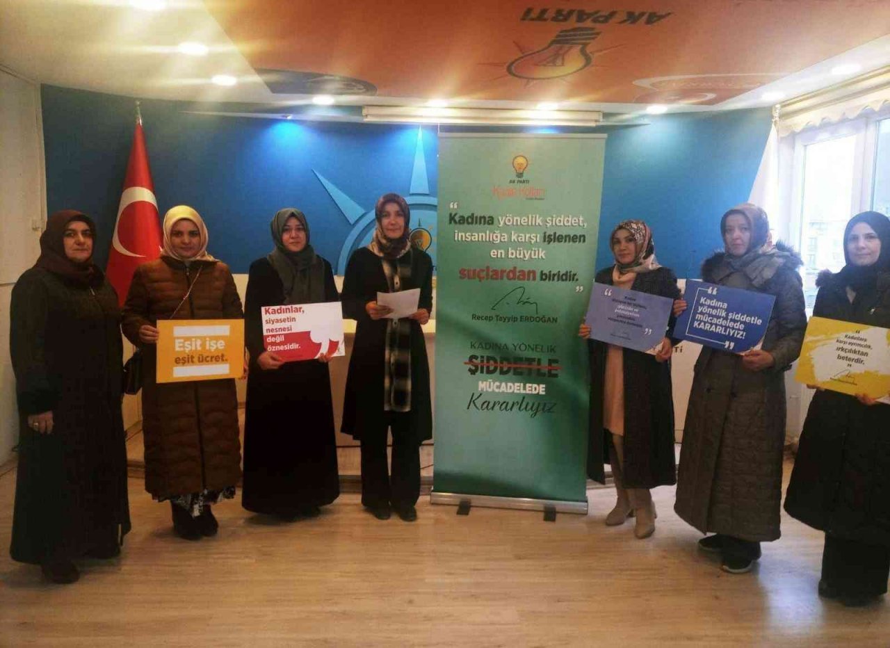 Bayburt’ta kadına yönelik şiddete karşı basın açıklaması yapıldı