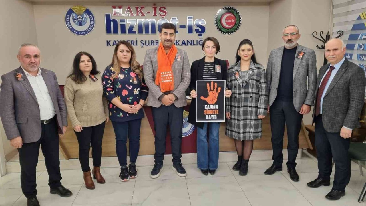 Hak-İş’li kadınlar kadına yönelik şiddete ‘hayır’ dedi