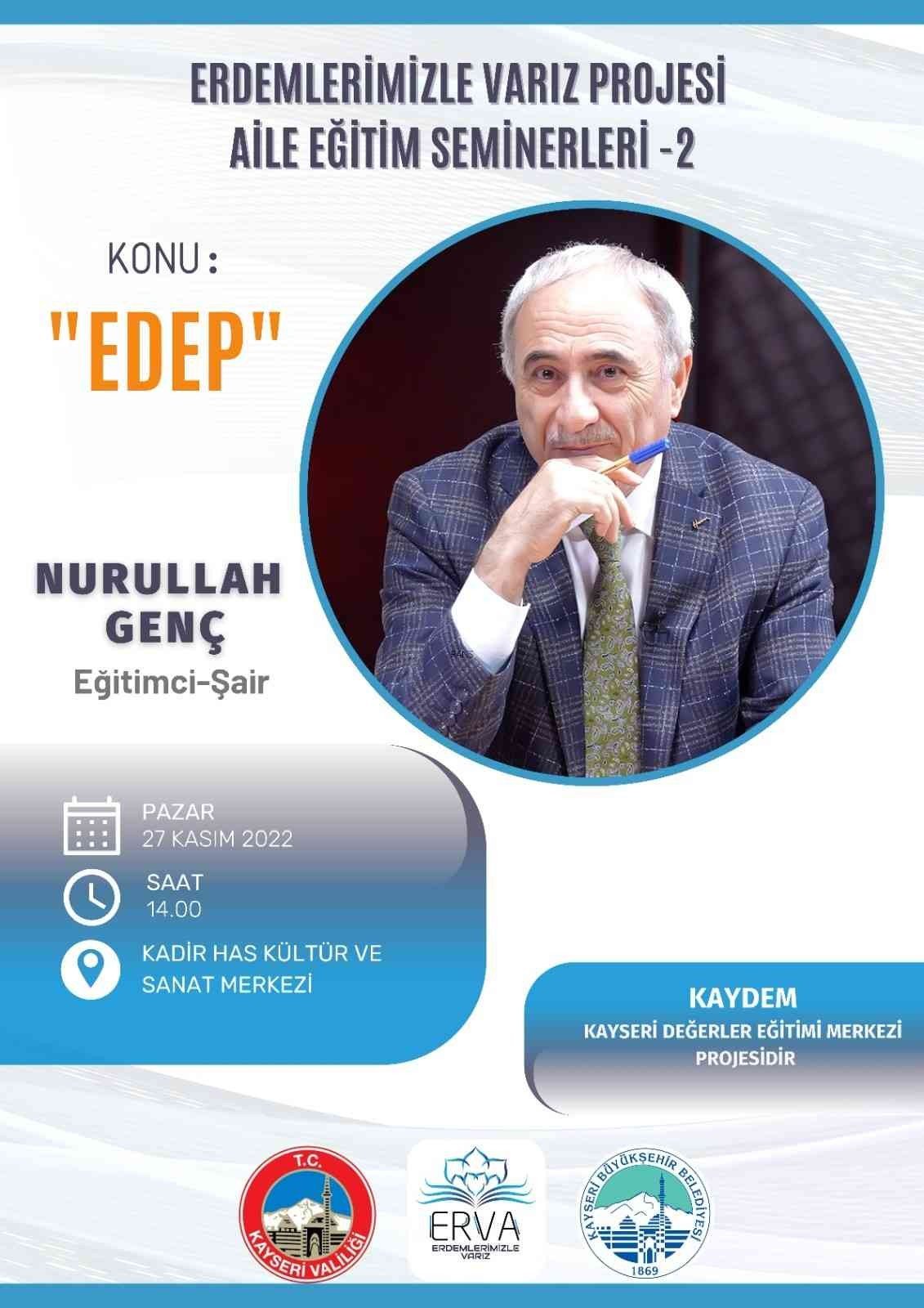 ErVa’nın Kasım Ayı Konuğu Nurullah Genç