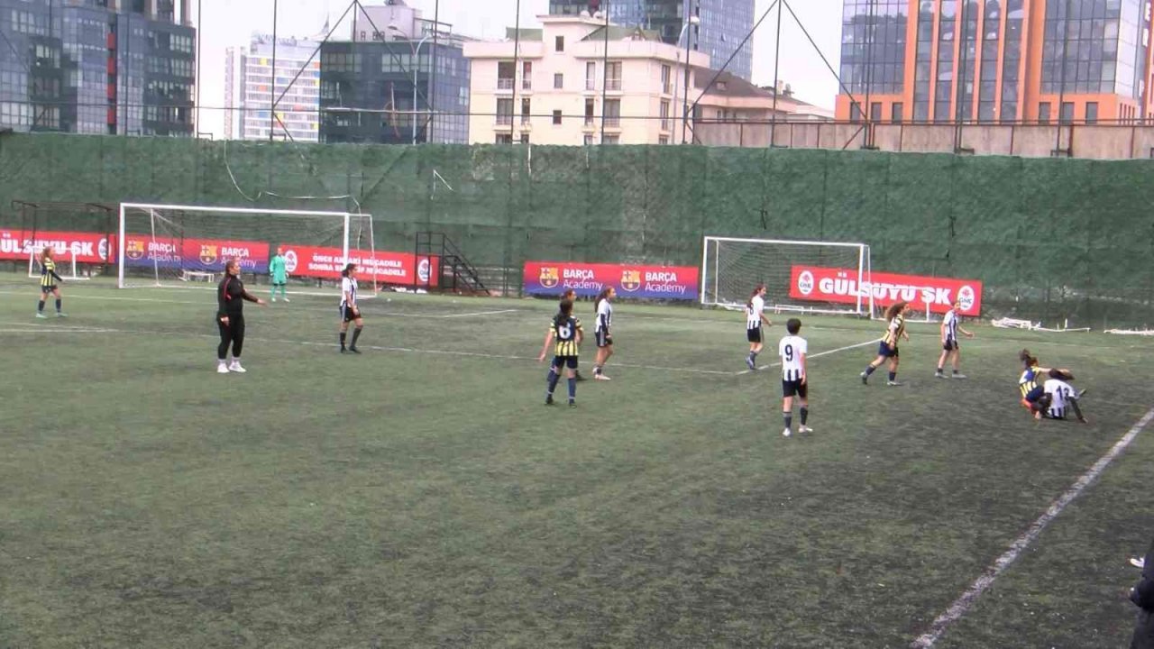 Maltepe’de kadın yönelik şiddete ’BJK-FB Farkındalık Maçı’ ile dikkat çekildi