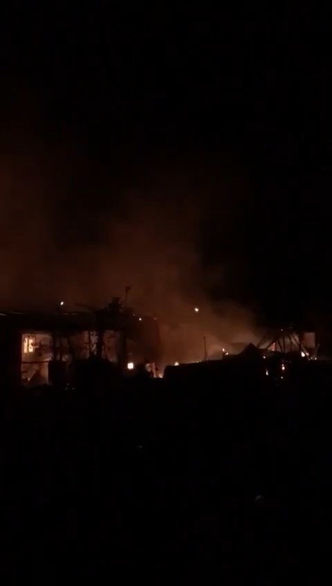 Bursa’da çiftlik alev alev yandı