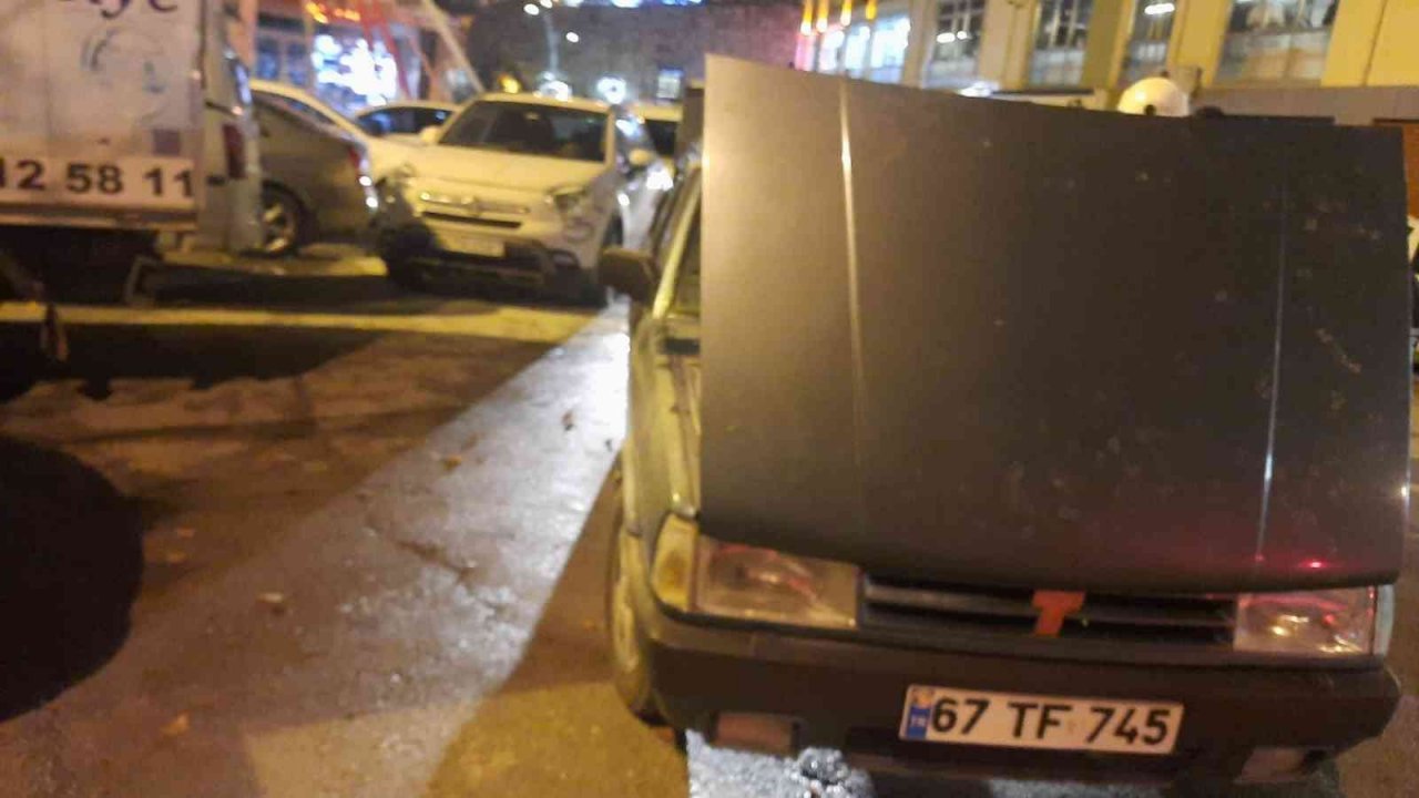 LPG’li otomobil bir anda alev aldı