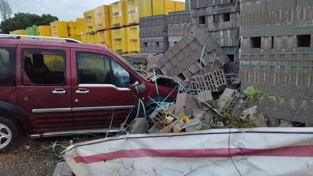 Kontrolden çıkıp birketlere çarptı