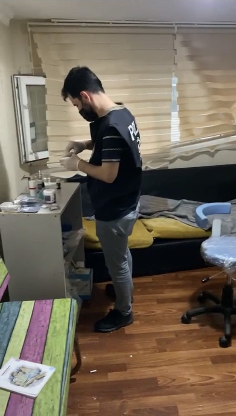 İstanbul’da kaçak diş muayenehanesine baskında sahte doktor gözaltına alındı