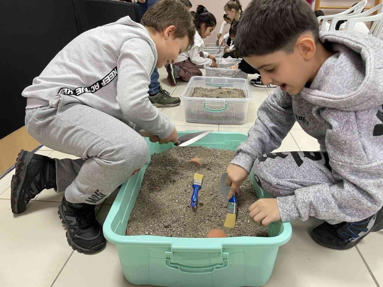 Salonda arkeolojik kazı