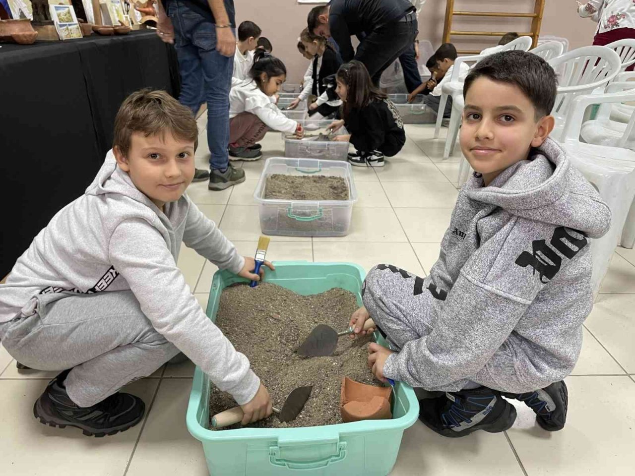 Salonda arkeolojik kazı