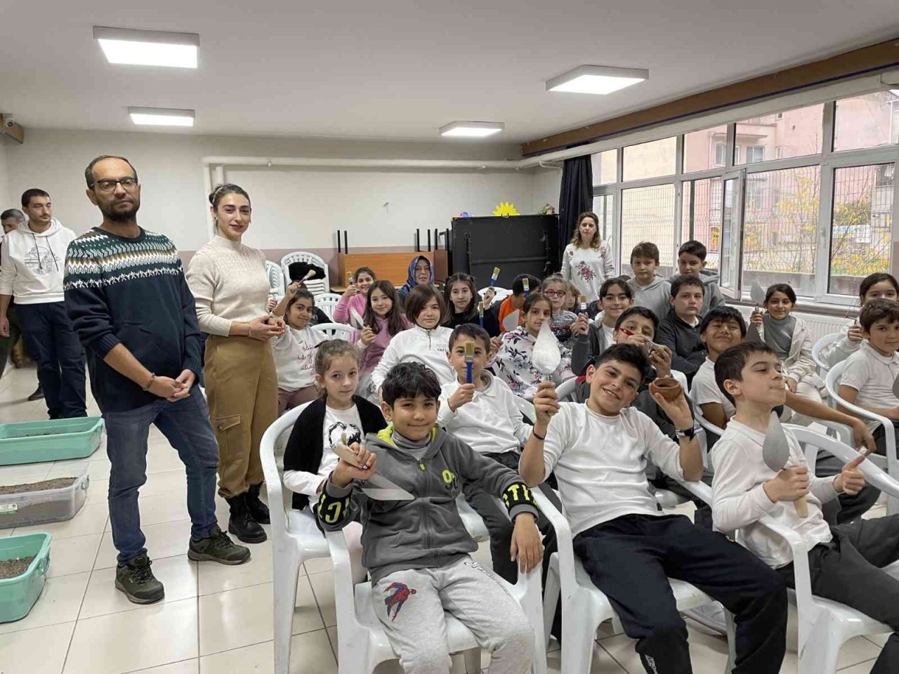 Salonda arkeolojik kazı