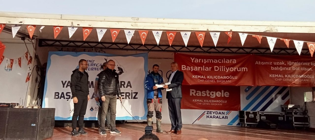 Akdeniz Surf Casting Turnuvası yapıldı