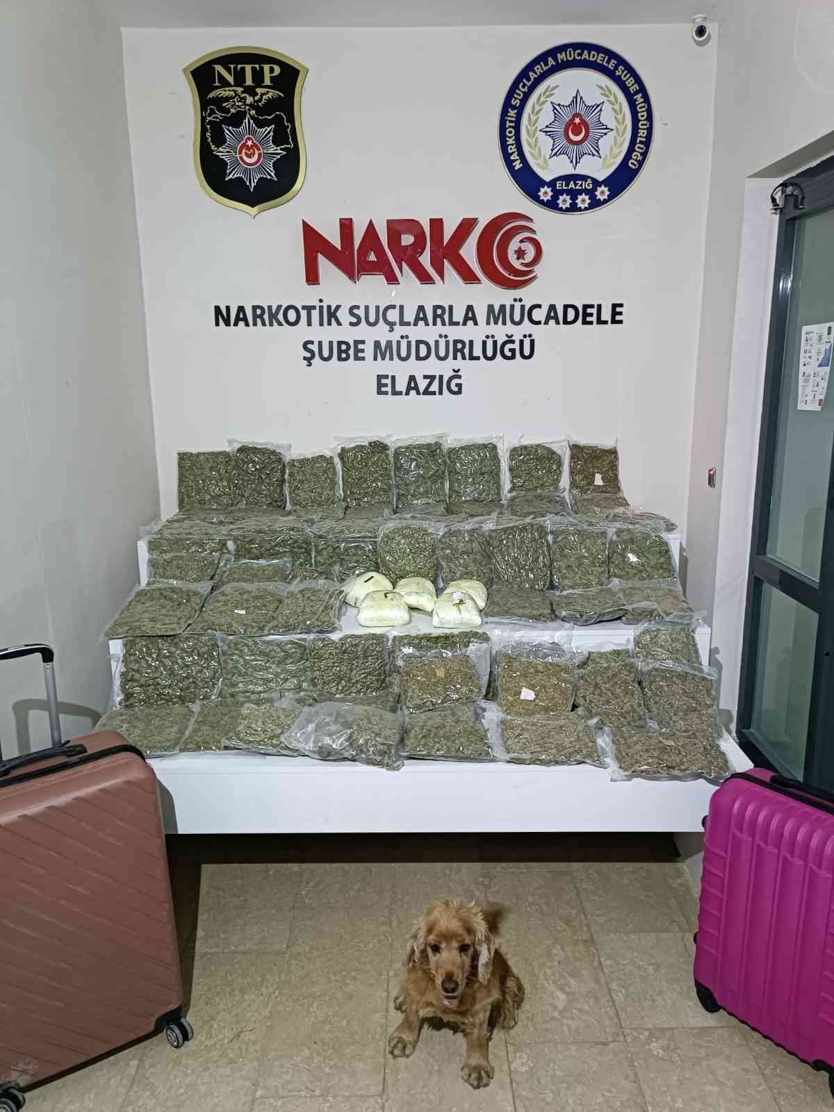 Elazığ’da 36 kilo esrar ele geçirildi: 3 tutuklama