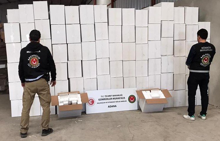 Adana’da kaçak makaron operasonu
