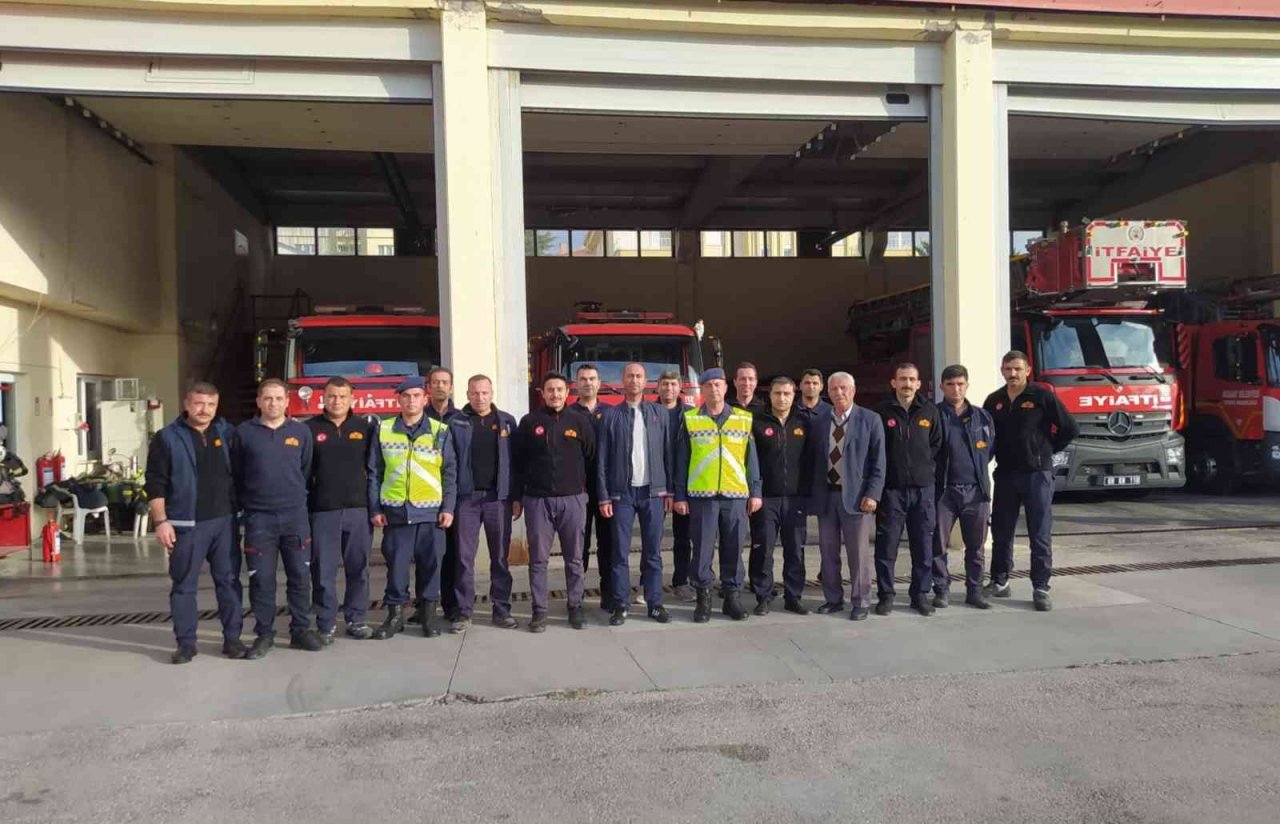 Trafik jandarmadan itfaiyeye trafik eğitimi