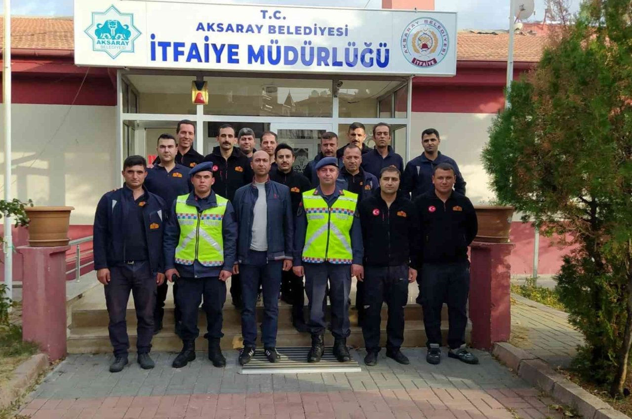 Trafik jandarmadan itfaiyeye trafik eğitimi