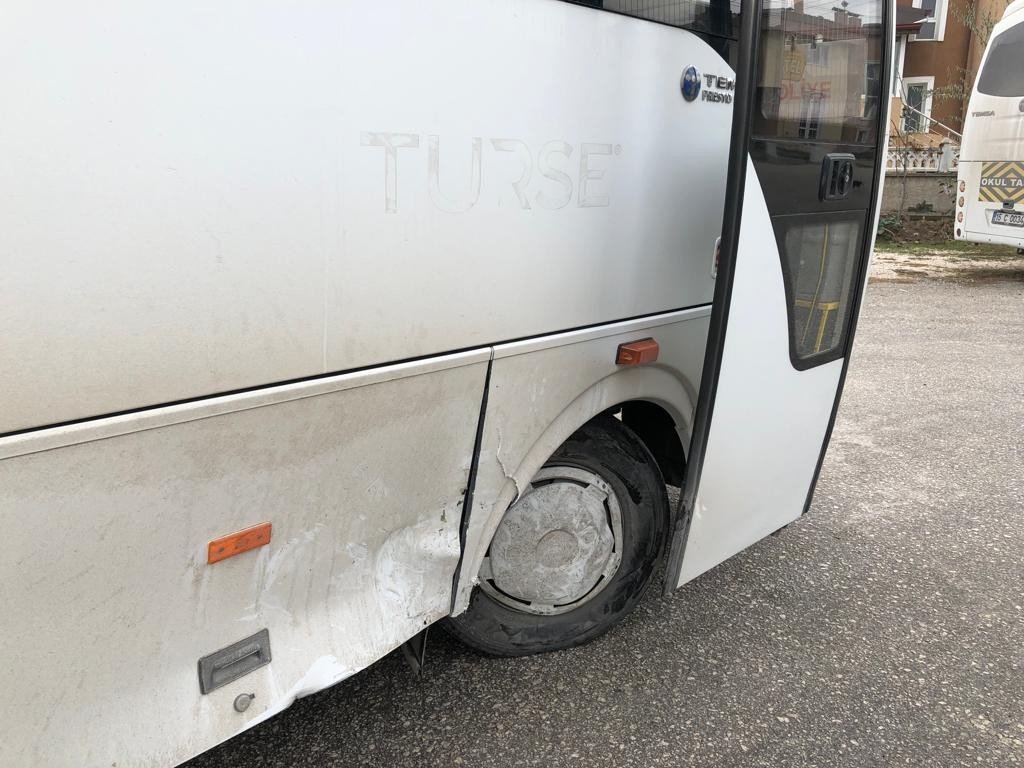 Burdur’da öğrenci servisi kazasında yaralanan olmadı
