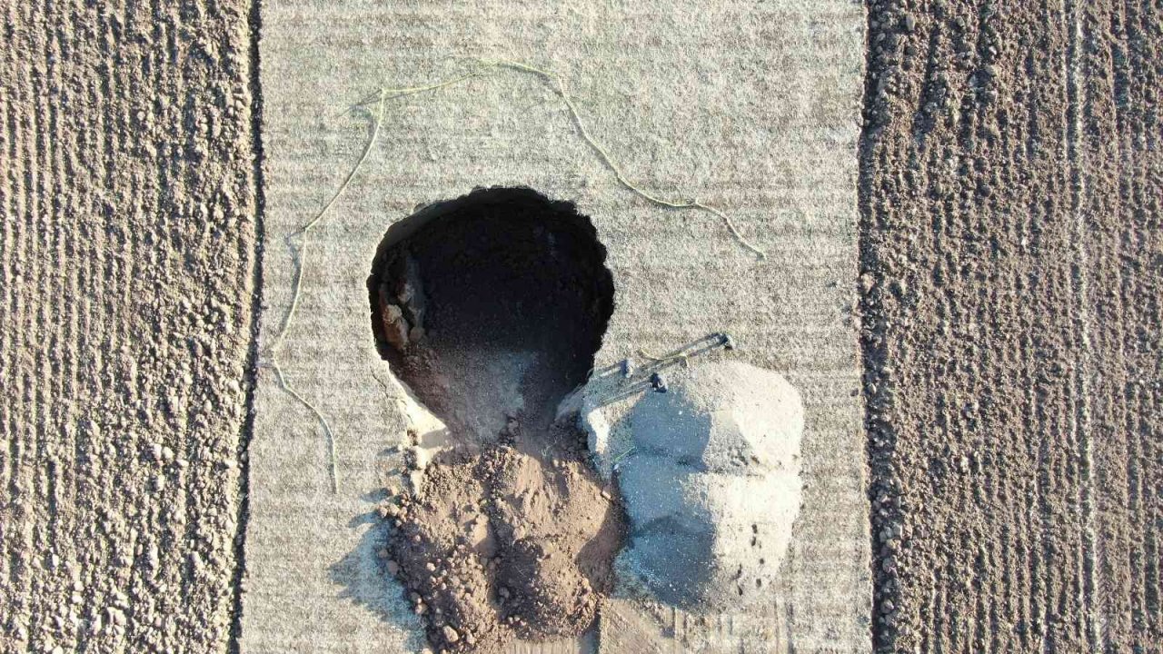 15 metre ile obruğun içerisine düşmekten kurtuldu