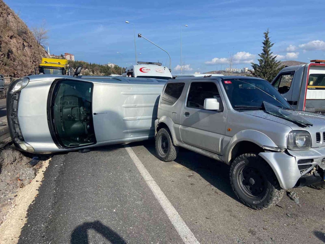 Ankara’da zincirleme kazada 5 araç birbirine girdi