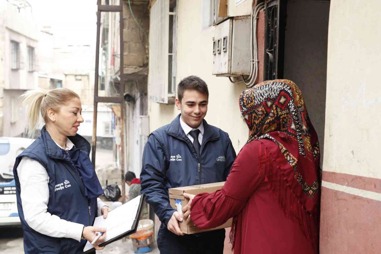 Gaziantep’te 95 bin anne adayına 4 milyon litreyi aşkın süt dağıtıldı