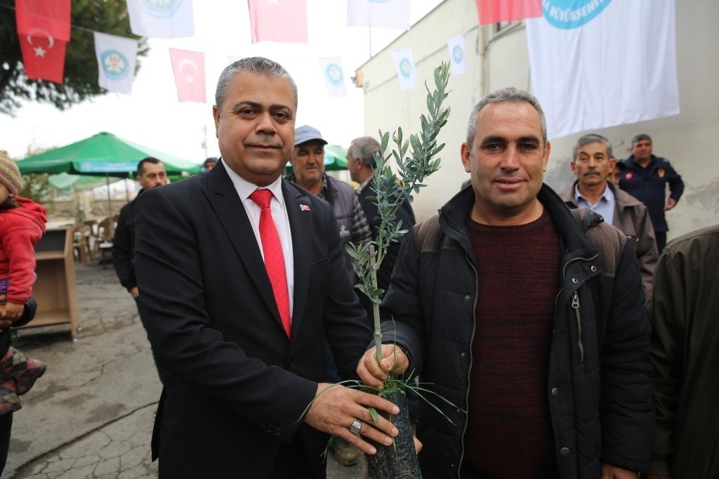 Salihli’de 6 bin 480 zeytin fidanı üreticilere teslim edildi