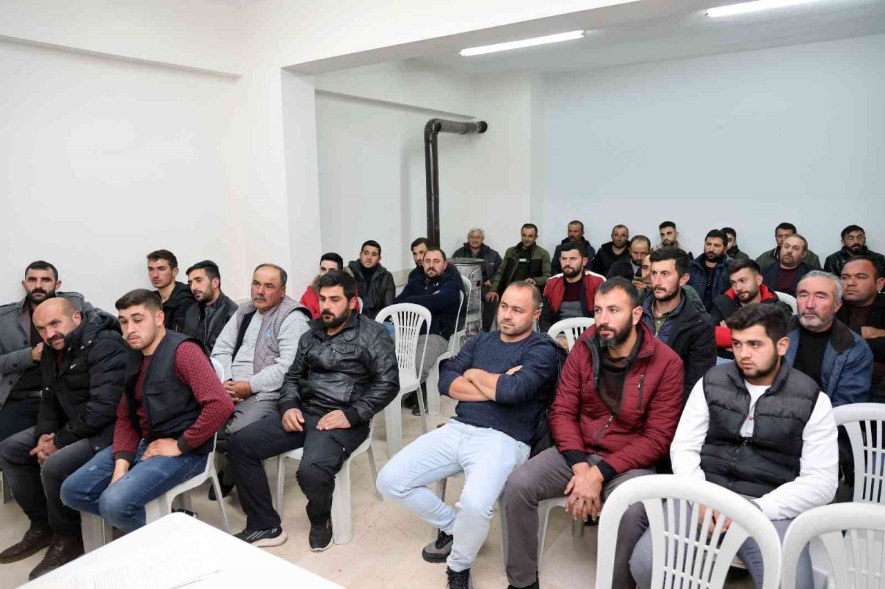 Talas kırsalında kasaplık kursu