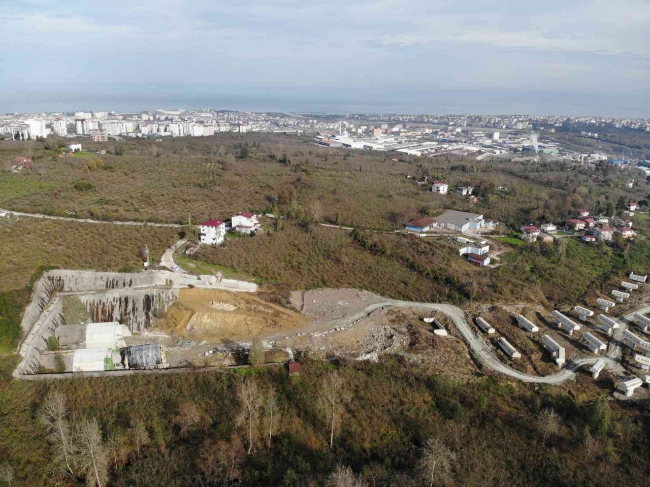 Ordu Çevre Yolu’nda çalışmalar sürüyor