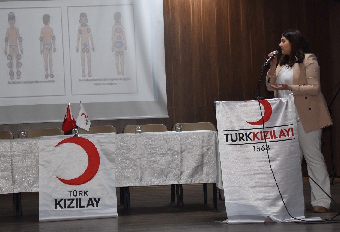 Kızılay’dan ’Kadına şiddet ve çocuk istismarına hayır’ konferansı