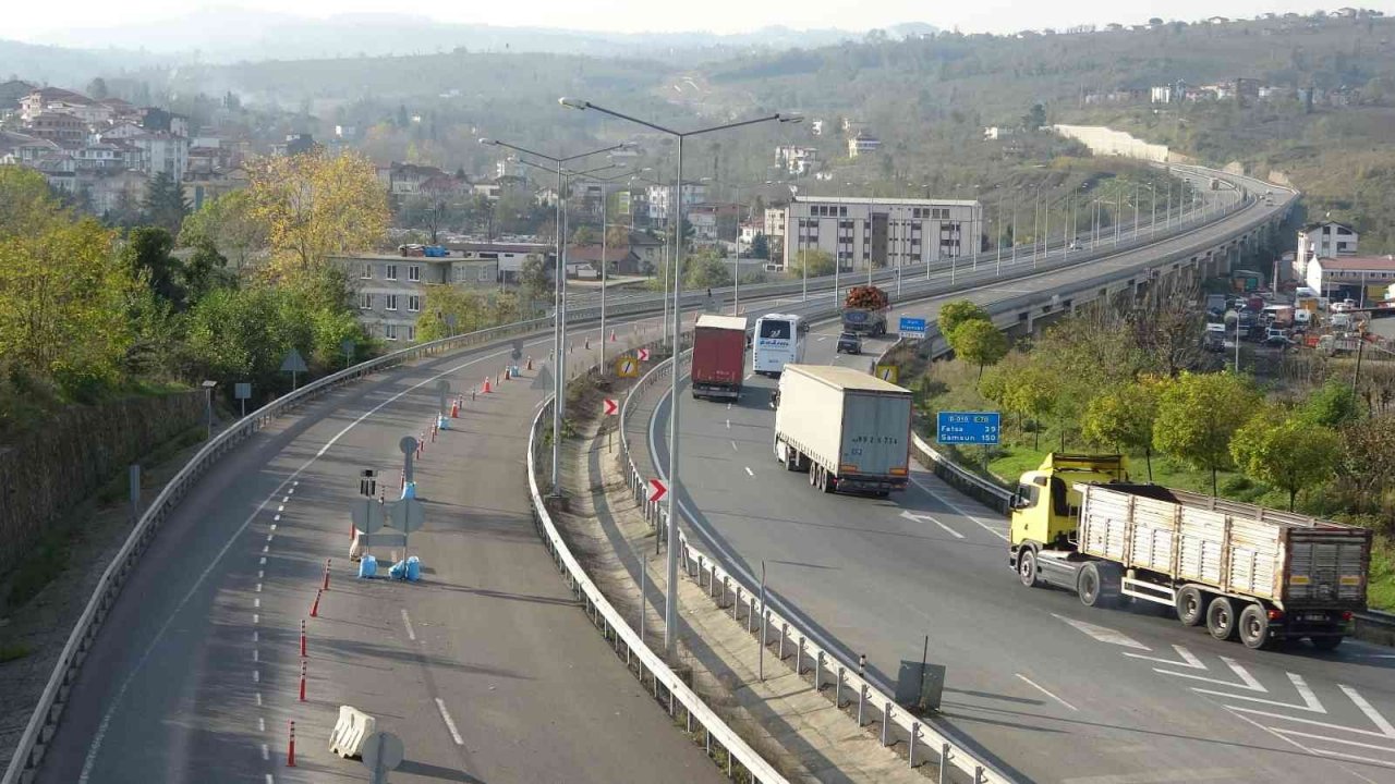 Ordu Çevre Yolu’nda çalışmalar sürüyor