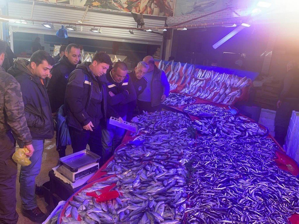Balık satış yerlerine denetim yapıldı
