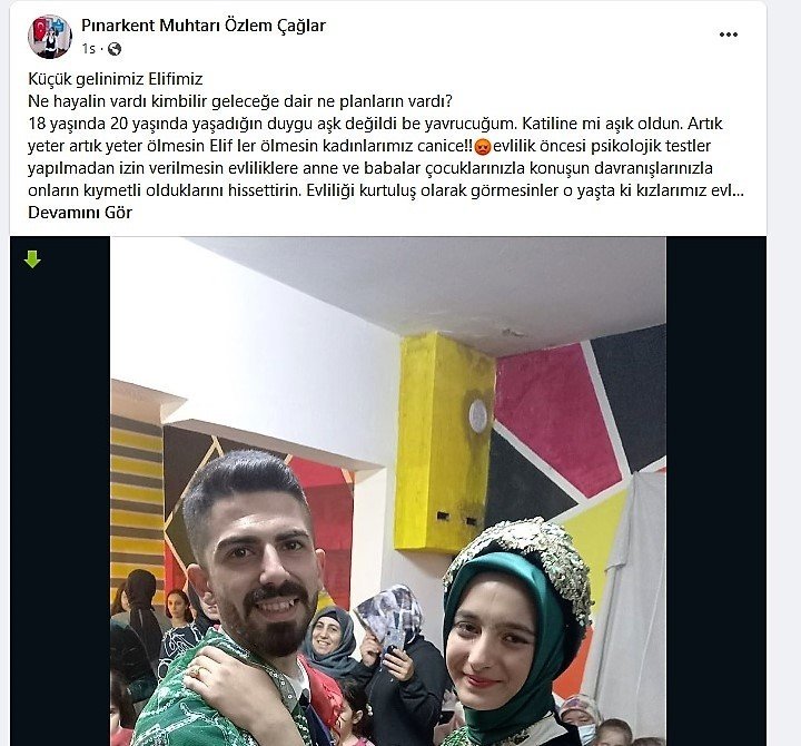 Kadın muhtardan koca kurbanı Elif için duygusal paylaşım