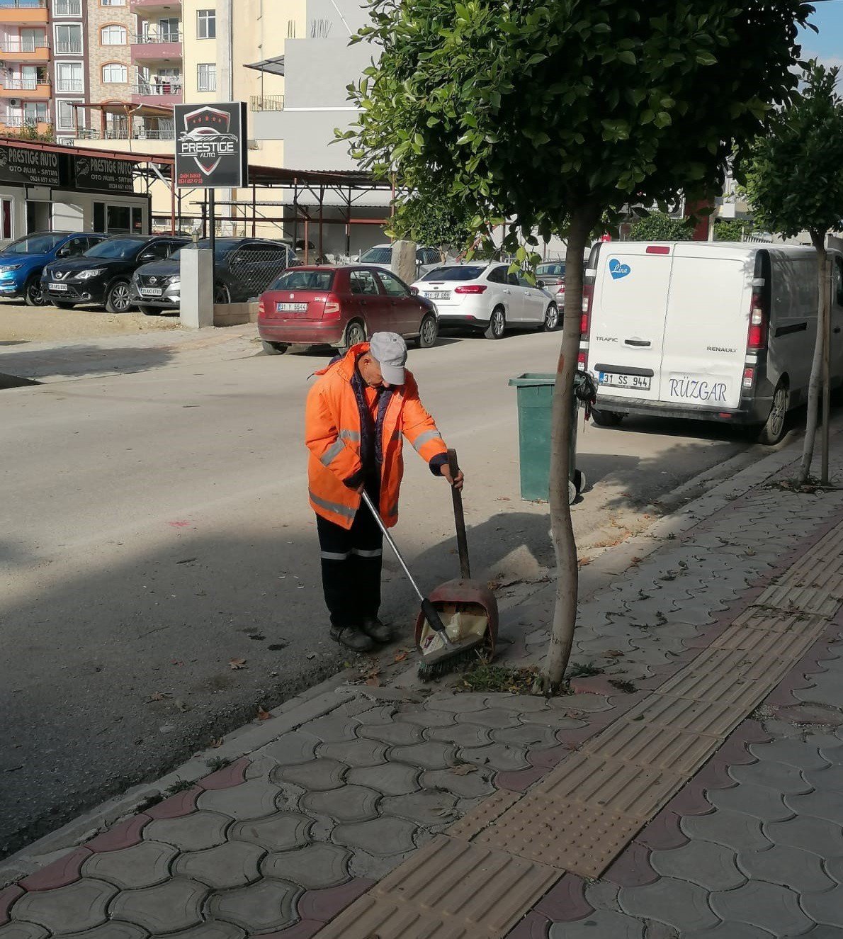Samandağ’da temizlik çalışması