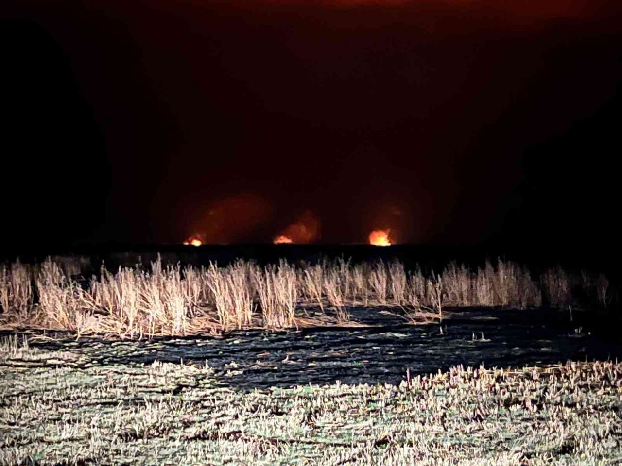 Eber gölünde yangınların ardı arkası kesilmiyor