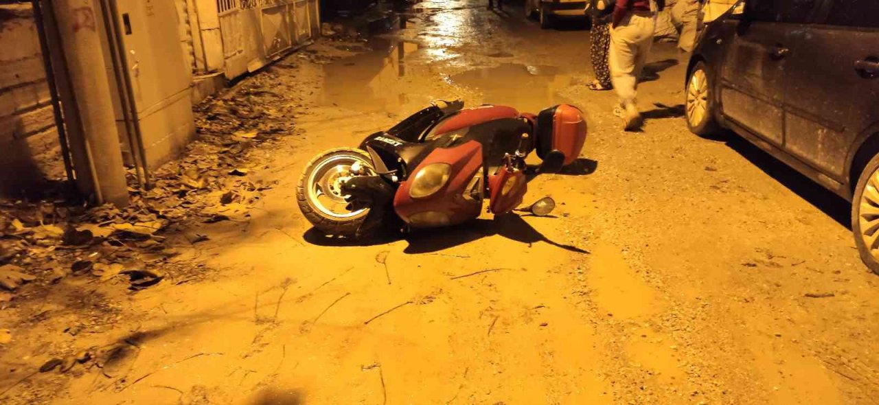 Çaldıkları motoru yolun ortasına bırakıp kaçtılar