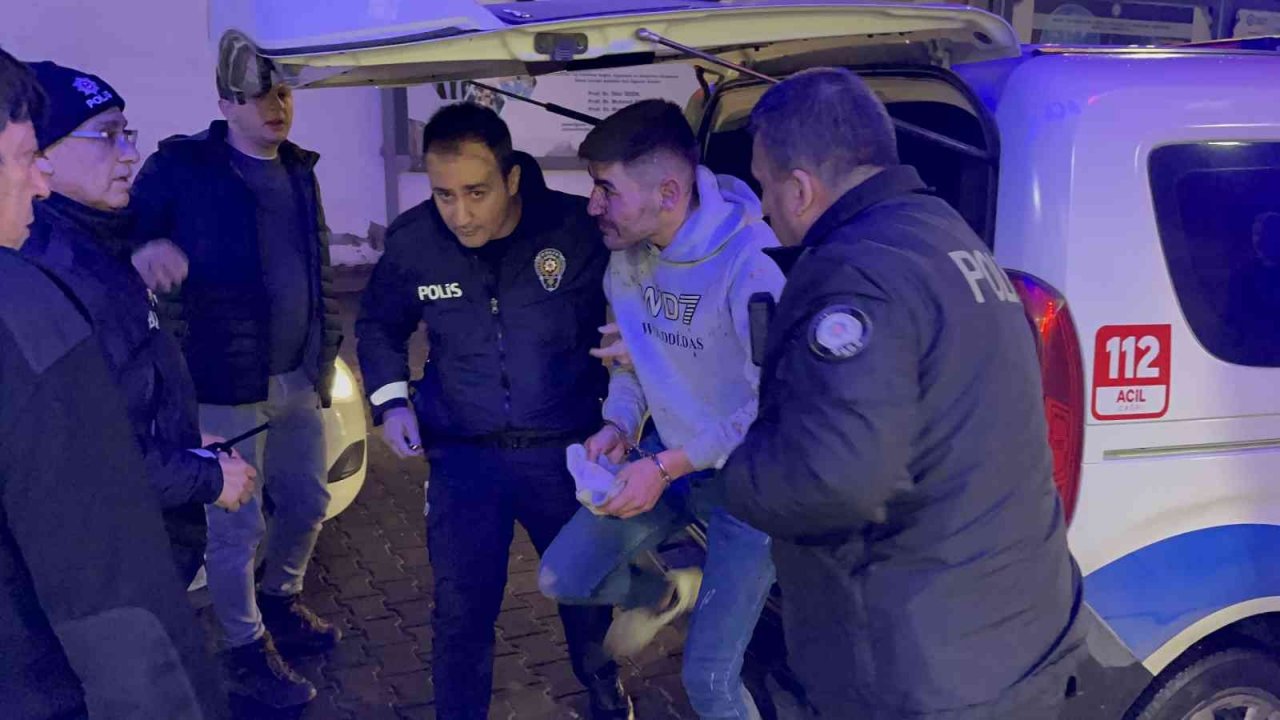 Hastaneden kaçan şüpheli kovalamaca sonucu yakalandı