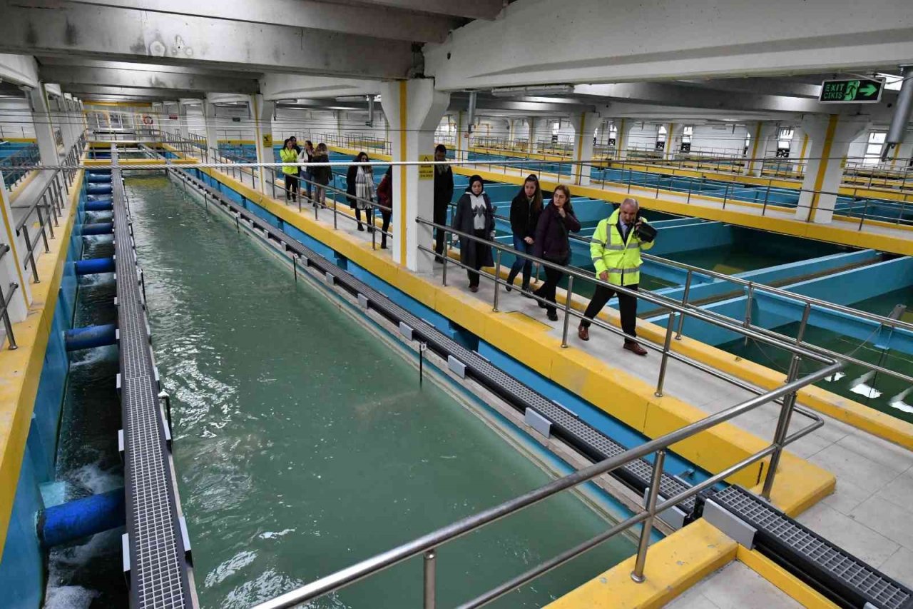 ODTÜ öğrencileri İvedik İçme Suyu Arıtma Tesisi’ni ziyaret etti