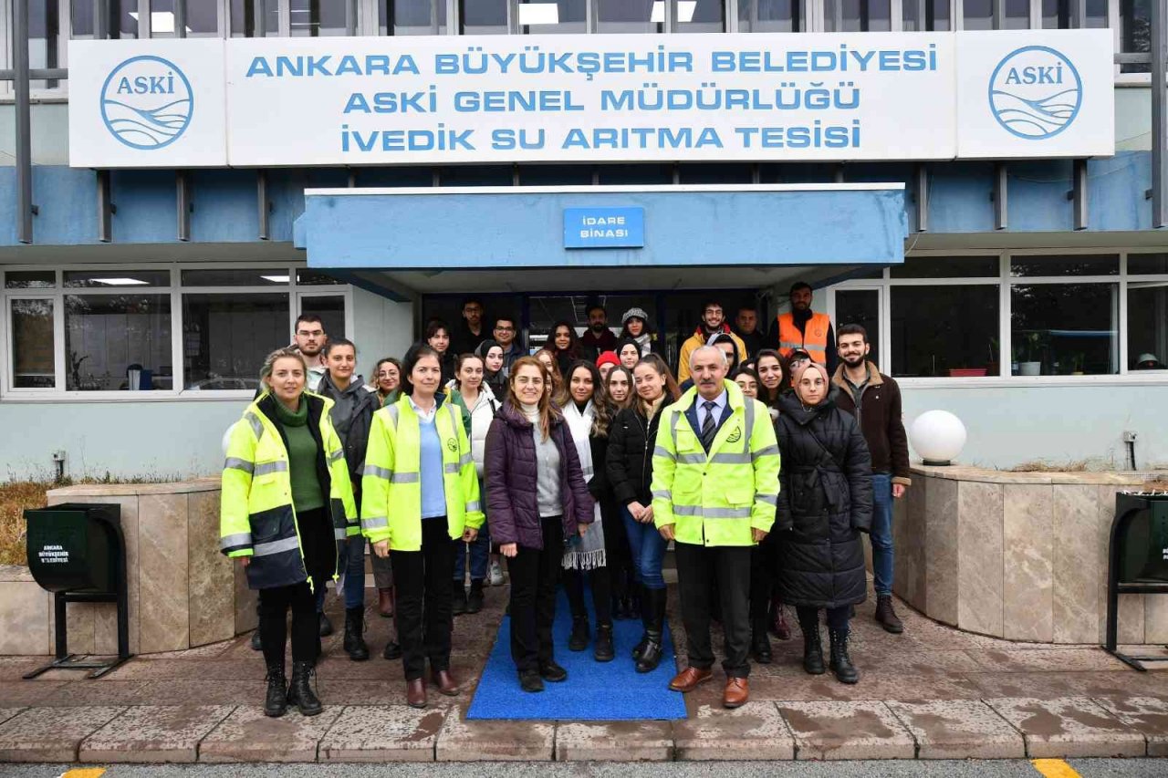 ODTÜ öğrencileri İvedik İçme Suyu Arıtma Tesisi’ni ziyaret etti