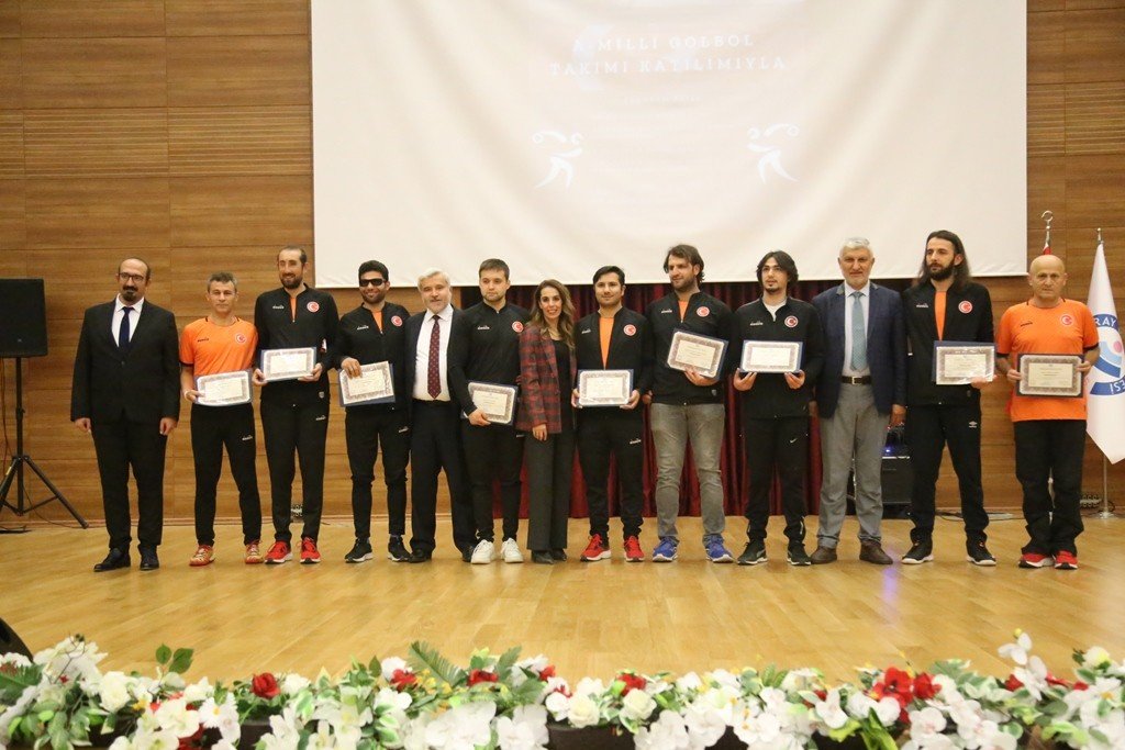 Golbol A Milli Takımı, şampiyona öncesi ASÜ’lülerle buluştu