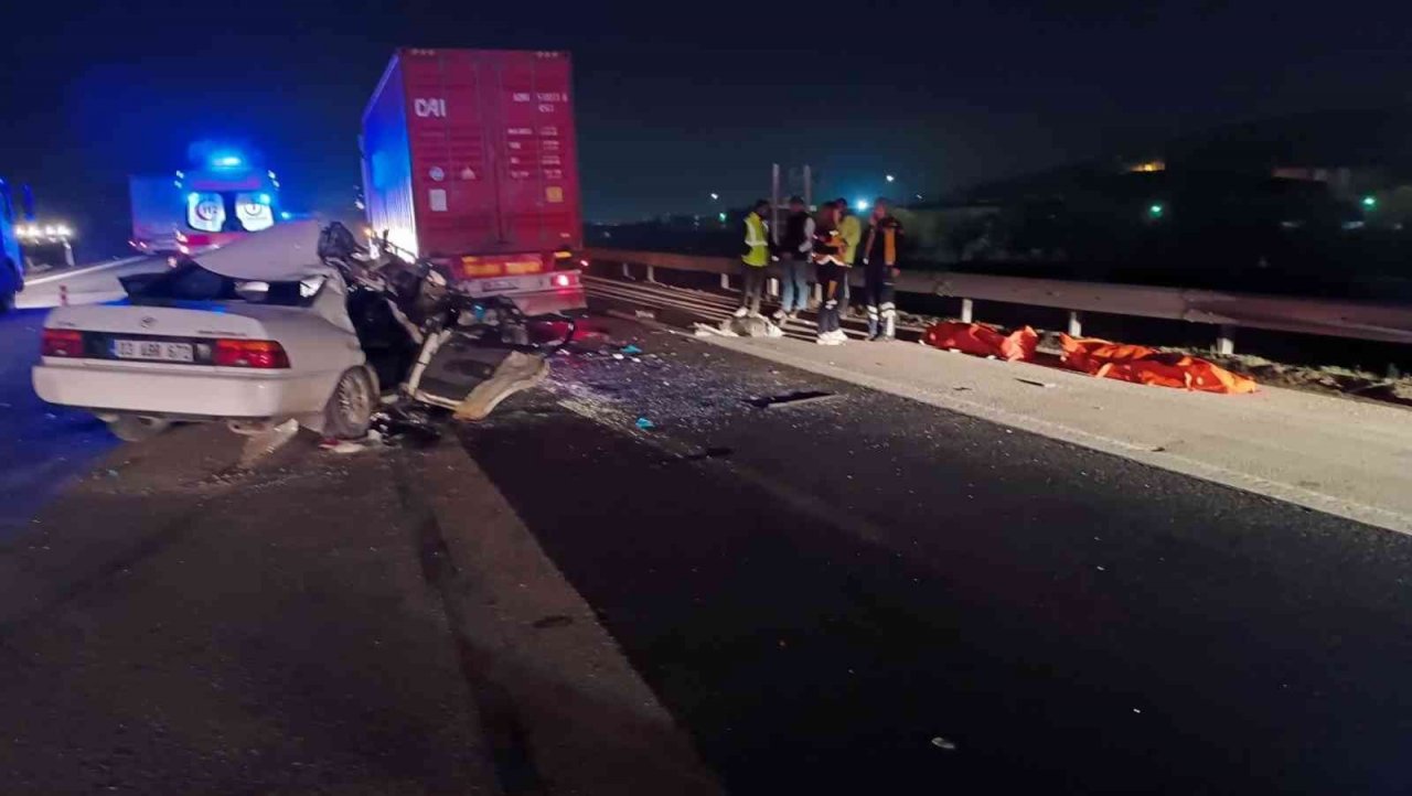 TAG otoyolunda feci trafik kazası: 2 ölü, 5 yaralı