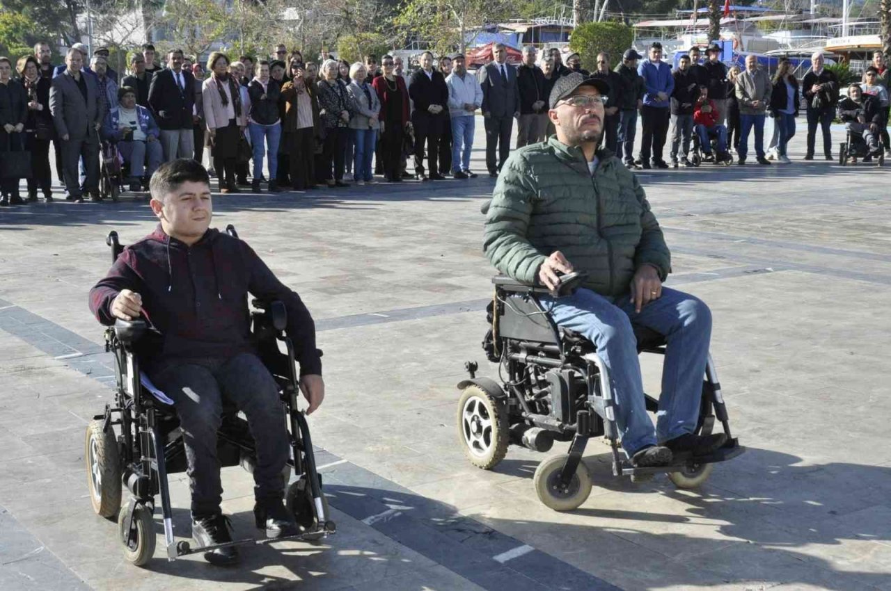 Fethiye’de, 3 Aralık Dünya Engelliler Günü’nde tören düzenlendi
